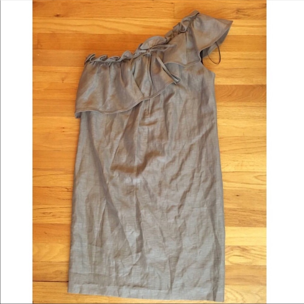 Zara basic one shoulder dress